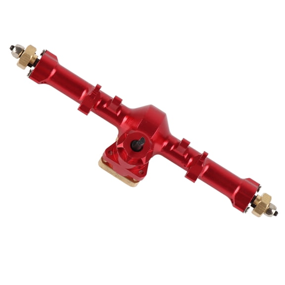 NFTIGB Aluminum Alloy Complete Rear Axle Assembly Upgrade for Axial SCX24 AXI90081 1/24 Scale RC Crawler Car Parts Replacement - Red (3.8 inches / 9.6 cm)