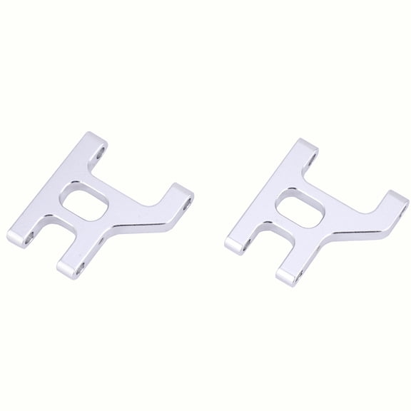 NFTIGB Aluminum Alloy Front Lower Suspension Arm for TAMIYA 1:10 CC01 RC Model Car Upgrade Parts, 2.75 inches / 7 cm Length, Silver Color Variant, Complete Set of 2 Pieces for Quick Installation