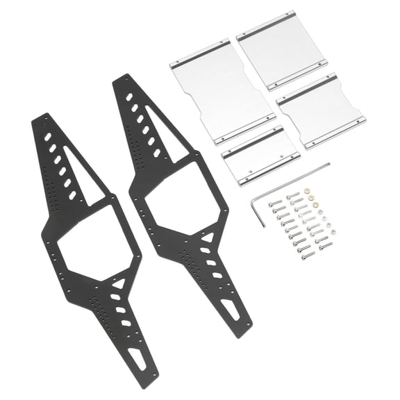 NFTIGB Aluminum Alloy RC Car Frame Body Shell Roll Cage 1/24 Upgrade Parts for Axial SCX24 Silver