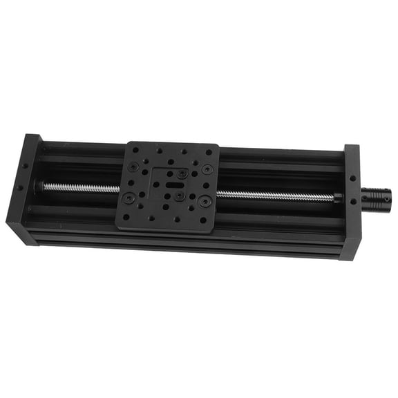 NFTIGB Aluminum Alloy Screw Slide Linear Table CNC Engraving Machine 3D Printer Module Black 300mm / 11.8 inches Effective Stroke 8mm Lead