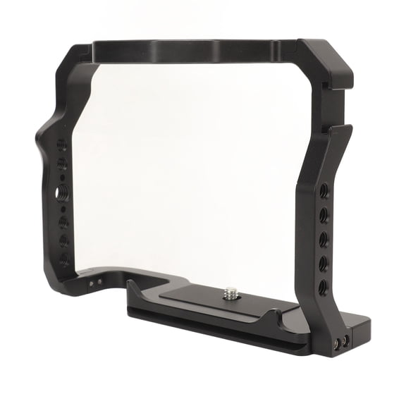 NFTIGB Aluminum Camera Cage Video Rig with Cold Shoe Mount, 1/4 & 3/8 Inch Threaded Holes, Quick Release Arca 38mm Base for Canon 70D 80D