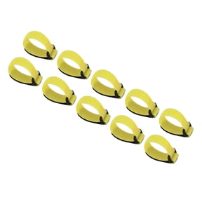 NFTIGB Anti Hook Rooster Collar Hook and Loop Noise Reduction Neckband Adjustable Pet Chicken Supplies 10 Pack Yellow Updated Version (8.1 x 0.8 inches / 20.5 x 2 cm) For Poultry Farm