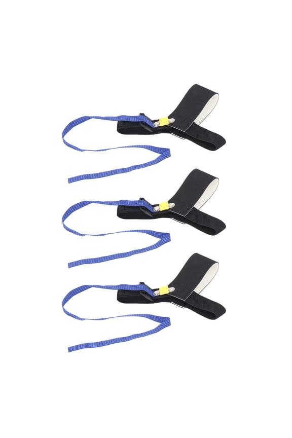 Anti Static ESD Foot Heel Straps Adjustable One Size Fits All Heavy Duty Reversed Removing Static Prevent Electric Shock Shoe Grounder Straps Blue Elastic Footwear Cover Set 3-Pack / 3 Pcs