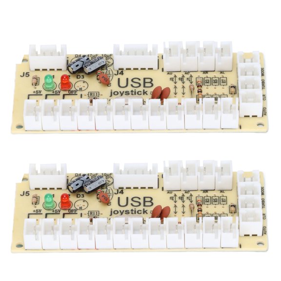NFTIGB Arcade Game Controller USB Encoder Board Kit Zero Delay USB to Joystick Button Compatible with PC MAME Raspberry Pi Retro Projects (5.91 in / 15.00 cm Length) Double Set