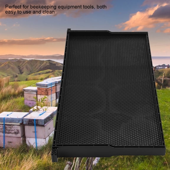 NFTIGB Auto Honey Beehive Frames Beekeeping Kit Pollination Box for Professional Beekeepers, Durable Plastic Construction, 18.9 x 9.06 inches / 48 x 23 cm