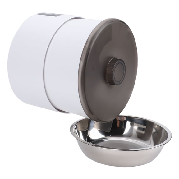 NFTIGB Automatic Cat Feeder Wall Mounted WiFi Timed Remote Control 4L Auto Pet Food Dispenser for Dogs and Cats. Smart App Controlled, Portion Control, Dual Power, 4 Liters / 135 oz Capacity.