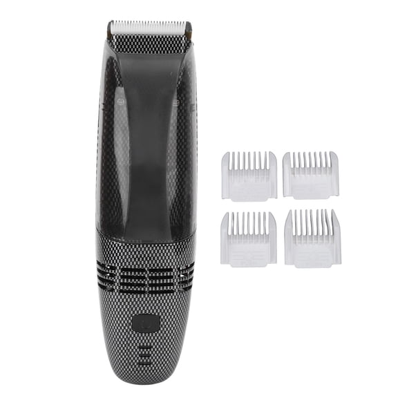 NFTIGB Automatic Suction Hair Trimmer for Men, USB Rechargeable Electric Clipper Set with 4 Guide Combs, Built-in Battery, 9 Piece