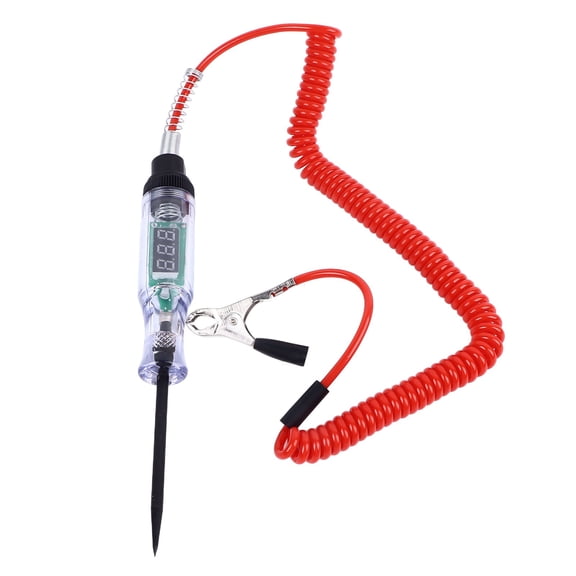 NFTIGB Automotive Circuit Tester LED Digital Display Voltage Power Tester Test Pen for Car Electrical Repair Maintenance 12V 24V