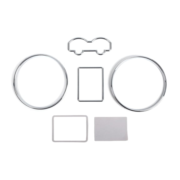 NFTIGB Automotive Dashboard Trim Kits Instrument Panel Gauge Decorative Ring Replacement Frame for VW Golf Jetta Bora MKIV Passat 3B/B5 1997-2005 Auto Interior Accessories