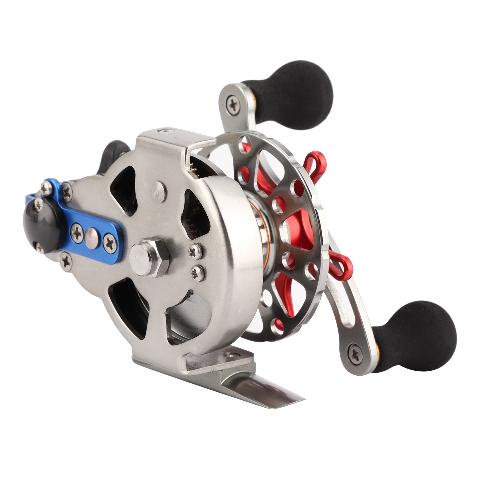 NFTIGB BA60 All Metal Portable Raft Fishing Reel 2.5:1 Gear Ratio 2 BB Left-Handed Fishing Accessory for Saltwater and Freshwater (4.33 inches / 11 cm)