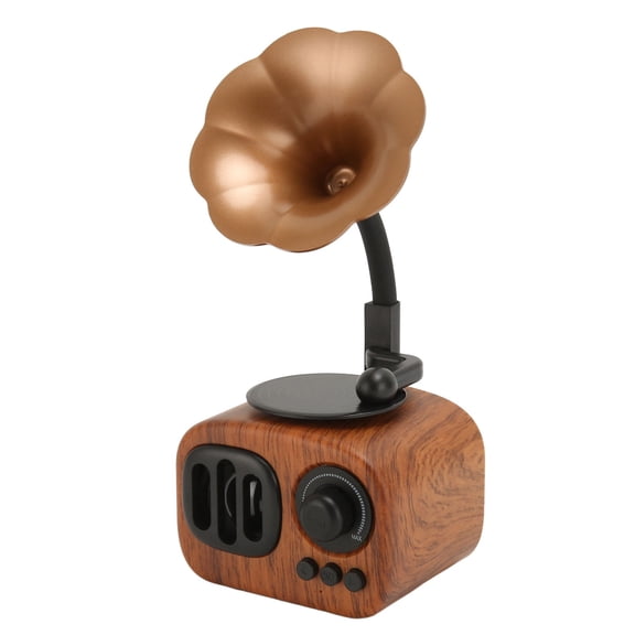NFTIGB BT Speaker Vintage Wood Grain Pattern Portable Wireless Radio Speaker for Home Outdoor Travel Bluetooth 5.1