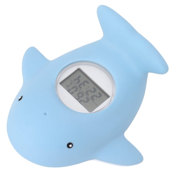NFTIGB Baby Bathtub Water Thermometer Safety Digital Whale Shape Floating Toy Bath Tub Thermometer with Temperature Alert, Blue (3.62 inches / 9.2 cm)