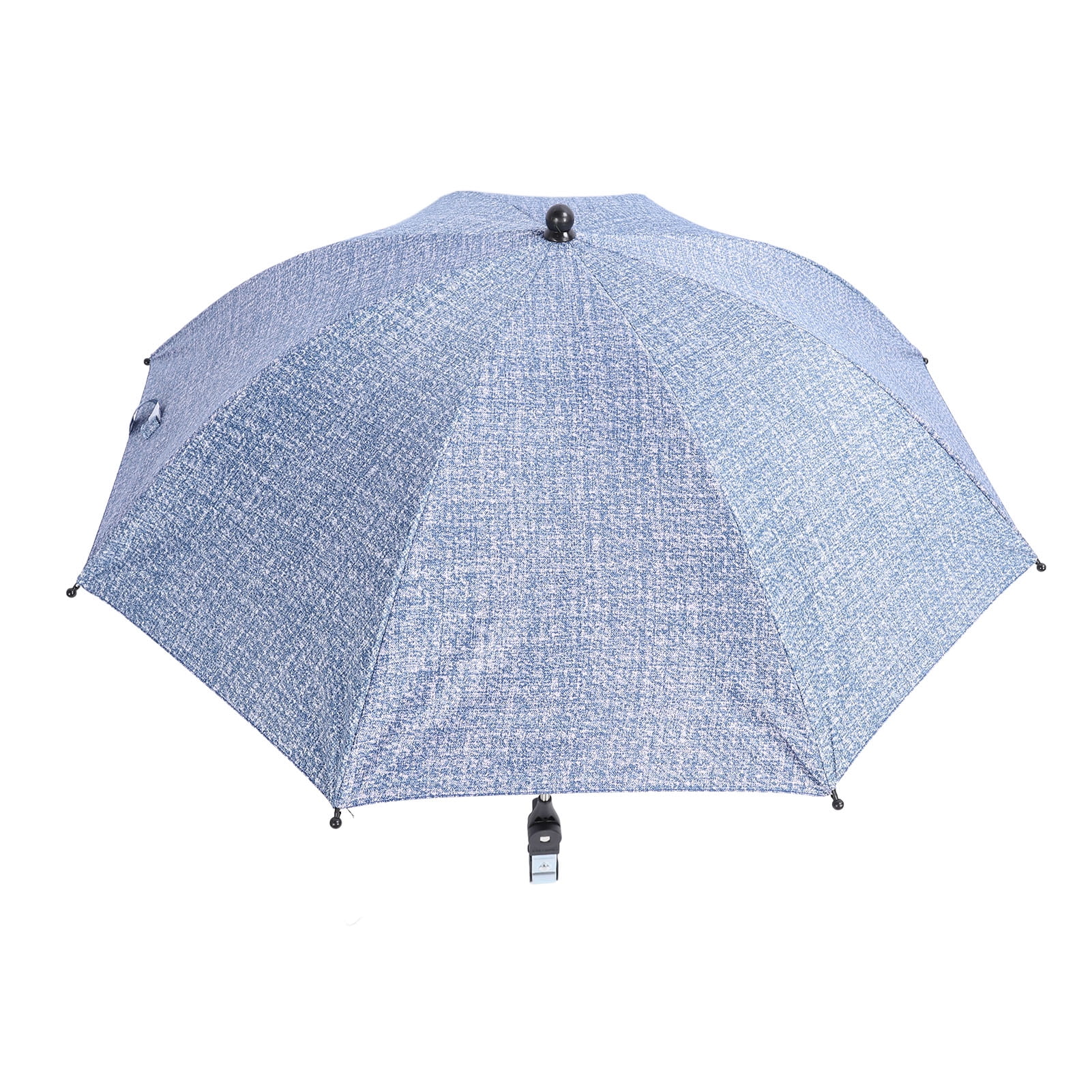 NFTIGB Baby Stroller Parasol Clip-On Sun Shade Protection Umbrella Adjustable Clamp for Outdoor Beach 85cm Large Denim Blue