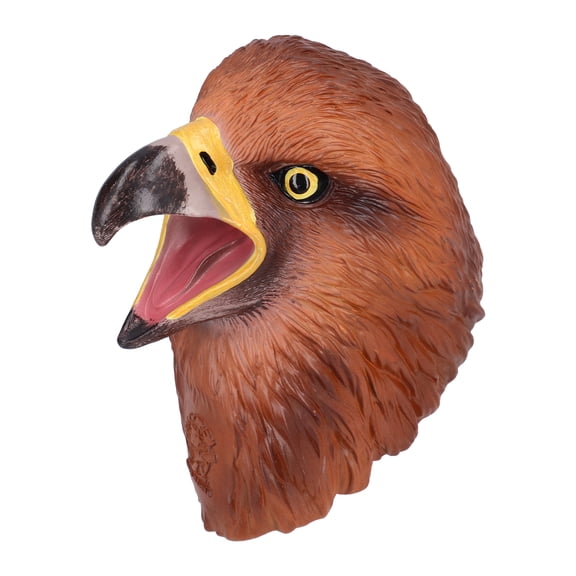 NFTIGB Bald Eagle Hand Puppet Realistic Open Movable Mouth Interactive Bird Head Animal Play Toy, 5.1x5.7x5.5 inches / 13x14.5x14 cm