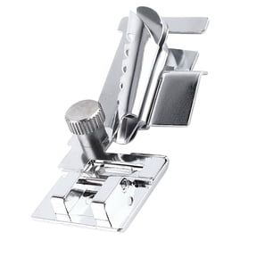 NFTIGB Bias Tape Binding Foot Snap On Sewing Machine Binder Presser Foot Attachment Double Unit Design 6.00x3.00x1.00 inches / 15.2x7.6x2.5 cm Stainless Steel Silver Sewing Helper