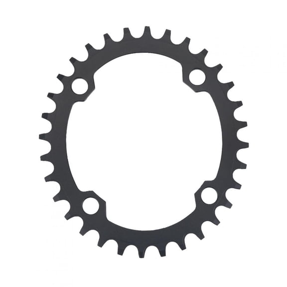 NFTIGB Bicycle Oval Aluminium Alloy Chainring High Strength Single Speed Bike Component for BCD 104mm (4.1 inches) Mountain Road Cycling Replacement Parts 32T Black
