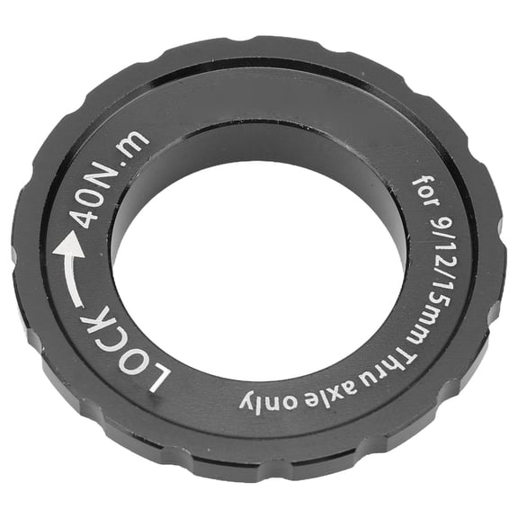 NFTIGB Bike Centerlock Lockring Aluminum Alloy Bike Disc Brake Hub Disc Rotor Lock Ring for Road Bike Mountain Bike Black Replacement Part Bicycle Accessories Premium Build