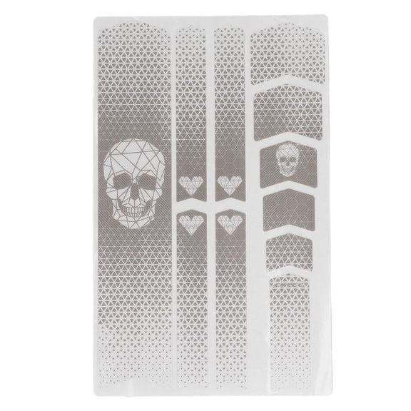 NFTIGB Bike Frame Tape Thickened Fade Resistant Decorative PVC Bicycle Frame Protective Sticker for Mountain Road Bikes Skull Head Anti-Scratch Waterproof Accessory, 38 inches / 96.5 cm