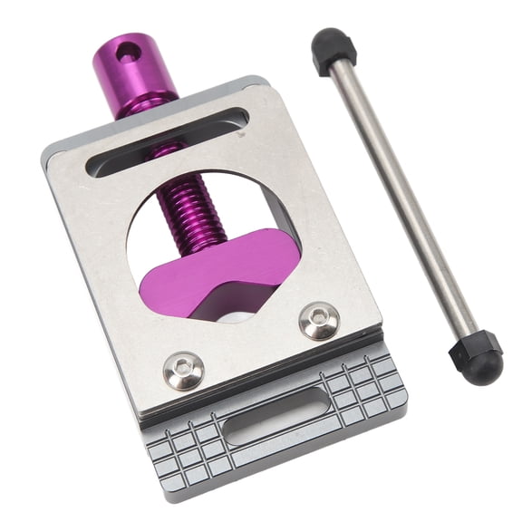 NFTIGB Bike Saw Guide Aluminium Alloy Fork Steerer Seat Post Handlebar Adjustable Cut Tool for Mountain Road Bikes Purple