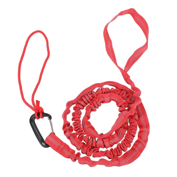 NFTIGB Bike Tow Rope High Strength Elastic Portable Nylon Cycling Pull Strap for Mountain Bike Outdoor Red