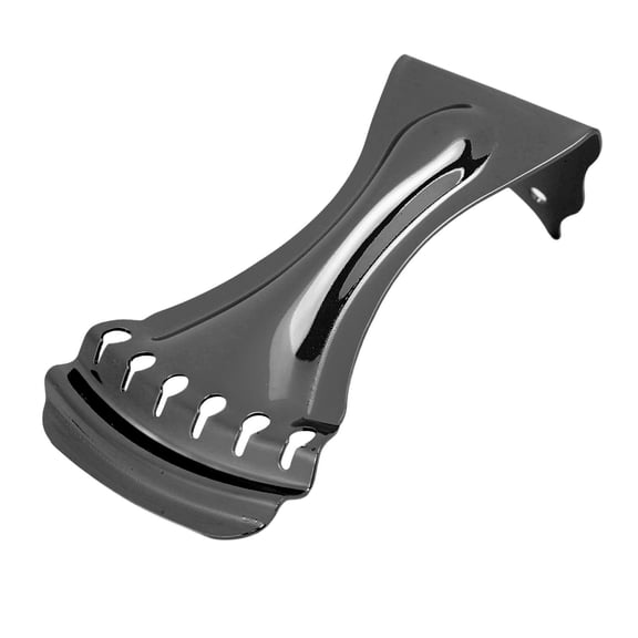 NFTIGB Black 6 String Resonator Guitar Tailpiece Bridge Tremolo Replacement Part with Screw Premium Metal String Instrument Accessories 5.12 inches / 13 cm