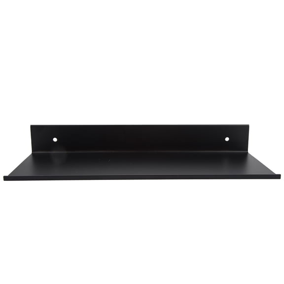NFTIGB Black Bathroom Shelf 15.7 inches / 40 cm Space Aluminum Single Layer Floating Rack Rustproof Matte Finish Wall Mounted Organizer for Kitchen and Shower Accessories