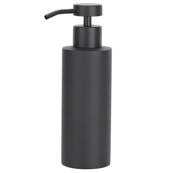 NFTIGB Black Stainless Steel Kitchen Soap Dispenser Manual Press Container for Bathroom, 200ml / 6.76 oz