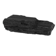 NFTIGB Black Tourmaline Stone Rough Rock Crystal Gem Stone for Tumbling Lapidary Wire Wrapping 2.4-4.7 inches