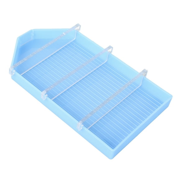 NFTIGB Blue Bead Sorting Trays Organizer for Diamond Painting Accessories, Premium Plastic Storage Tray Tools and Plate Containers for DIY Art Craft Making, 5.5 inches / 14 cm