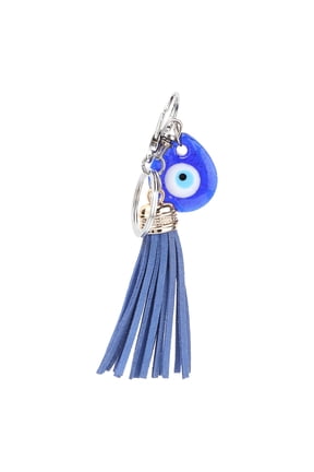 Blue Evil Eye Keychain Key Ring Home Decor Turkish Glass Amulet Charm Pendant Blessing Gift Decorative Protection Accessories