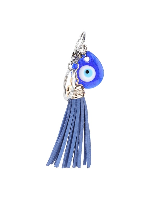 Blue Evil Eye Keychain Key Ring Home Decor Turkish Glass Amulet Charm Pendant Blessing Gift Decorative Protection Accessories