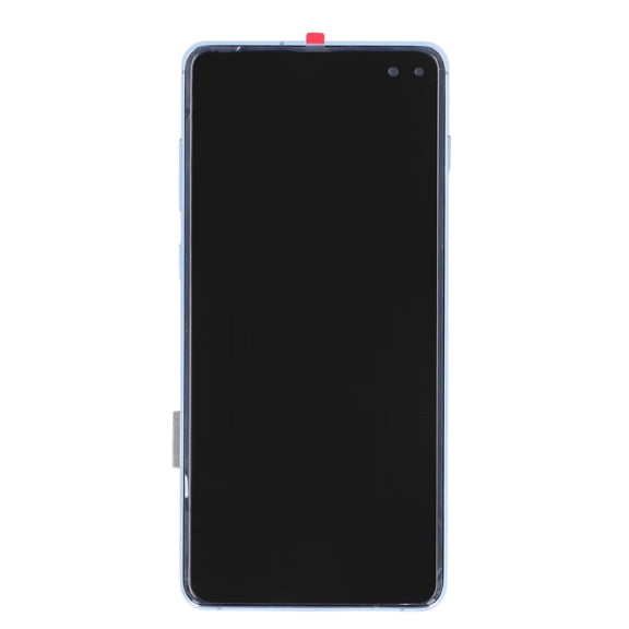 NFTIGB Blue TFT LCD Display Screen Replacement Touch Digitizer Assembly with Frame for Samsung Galaxy S10 Plus - Includes Repair Tool Kit (7.87 inches / 20 cm)