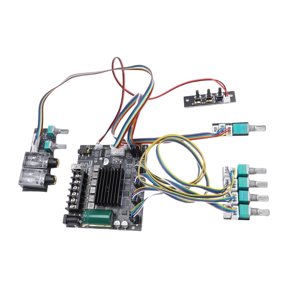 NFTIGB Bluetooth Amplifier Board 2.0 Channel 50W 50W 100W BT AUX USB MIC Input Module for DIY Speaker (6.30 inches / 16.00 cm)