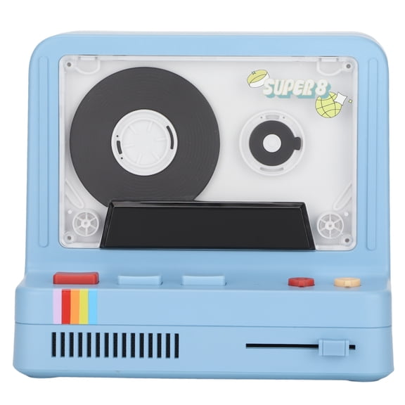 NFTIGB Bluetooth Cassette Shaped Player Portable Stereo Retro Speaker 5.91 inches / 15.0 cm Blue