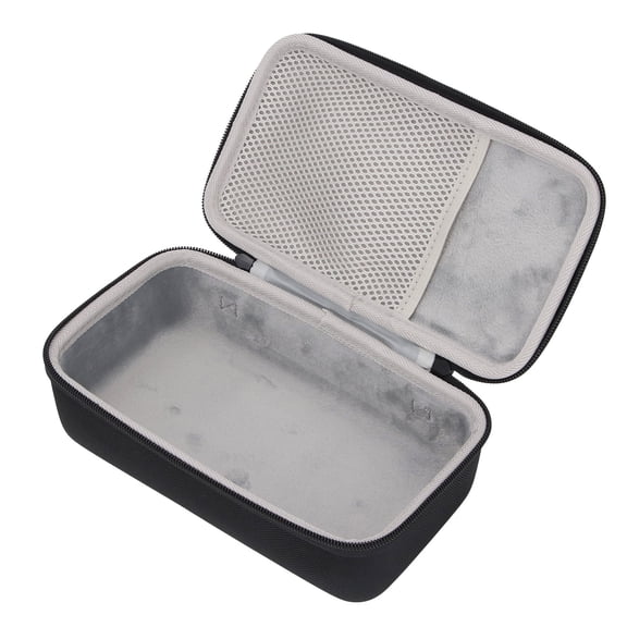 NFTIGB Bluetooth Speaker Carrying Case Hard Travel Storage Bag with Soft Lining and Mesh Pocket for Home Audio Devices, Waterproof Protection Box for Charger & USB Cable, Black (9.4 inches / 24 cm)
