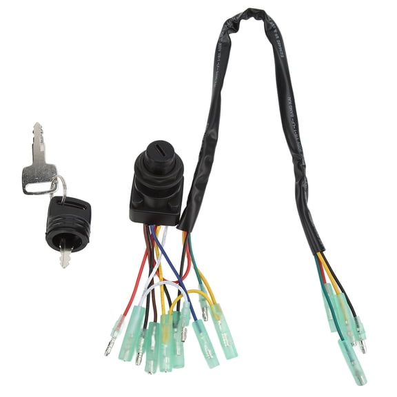 NFTIGB Boat Ignition Switch Professional Outboard Universal Control Box Key Switch (5.1 inches / 13 cm)