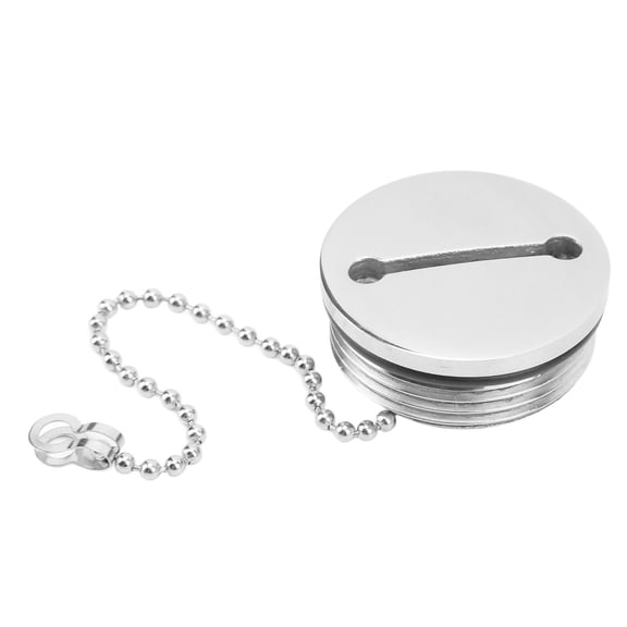 NFTIGB Boat Marine Fuel Tank Cap Deck Fill Replacement Stainless Steel Hardware with Chain 1.5 in / 38mm