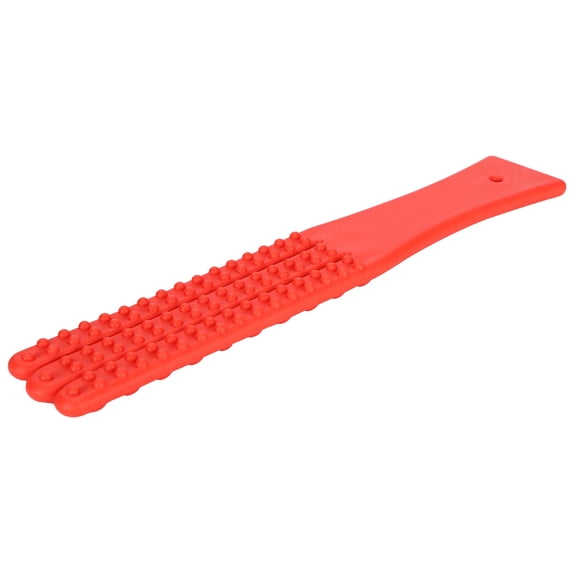 NFTIGB Body Massage Pat Portable Silicone Manual Massager Stick for Shoulder Neck Back Foot Muscle Relief Red 11 inches / 28 cm