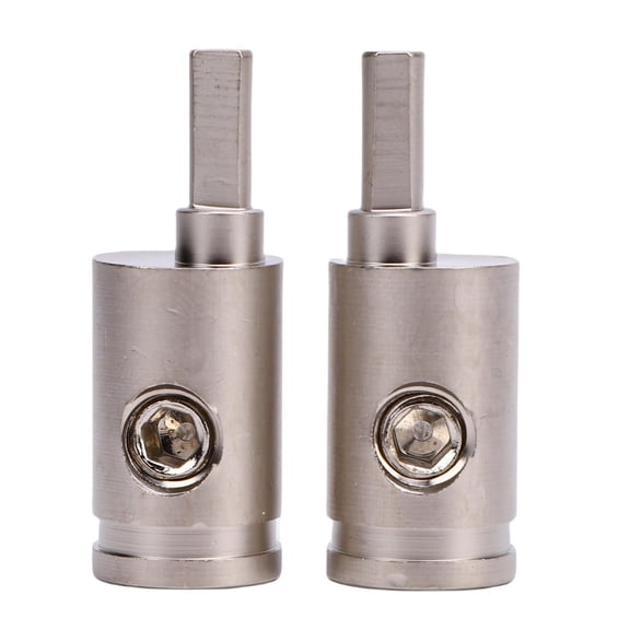 NFTIGB Brass Amp Input Reducers 4GA to 8GA Car Sound Amplifier Wire Terminal Connectors for Vehicle Sound Systems Heavy Duty Audio Wire Gauge Conversion Adapters 1 Pair Inches / 25.4 cm