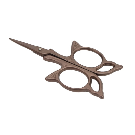 NFTIGB Butterfly Scissors Vintage European Style Bronze Stainless Steel Exquisite Mini Embroidery Scissors for Sewing Crafts and Daily Precision Trimming[cite: 1]