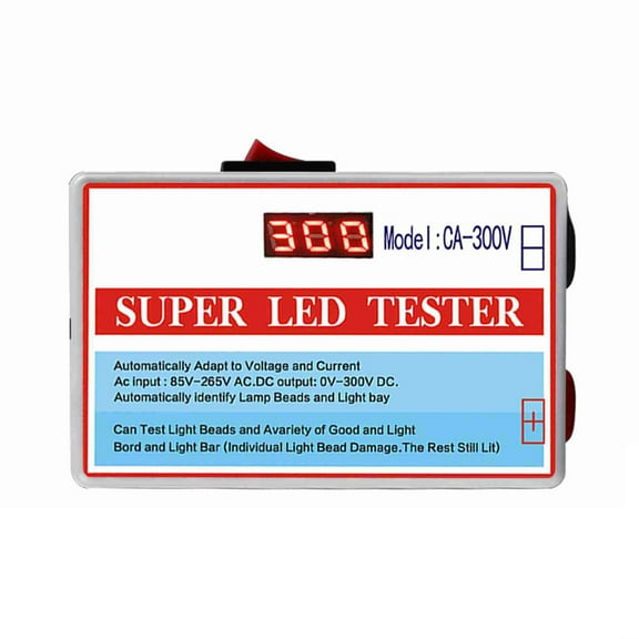 NFTIGB CA-300V Portable LED Lamp Beads Light Bar TV Backlight Tester, High Brightness LED Strips Beads Light Board Test Tool, Multi-functional Capacitance Diode Voltage Testing Tool with Switch