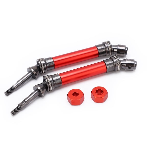 NFTIGB CVD Steel Rear Drive Shaft Assembly for Traxxas Slash Rustler Vxl 4x4 4wd 1/10 RC Car, Red