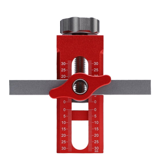NFTIGB Cabinet Door Mounting Jig Aluminium Alloy Accurate Adjustable Height Cabinet Hinge Installation Positioning Tool Drill Guide Set Home Improvement [cite: 14]
