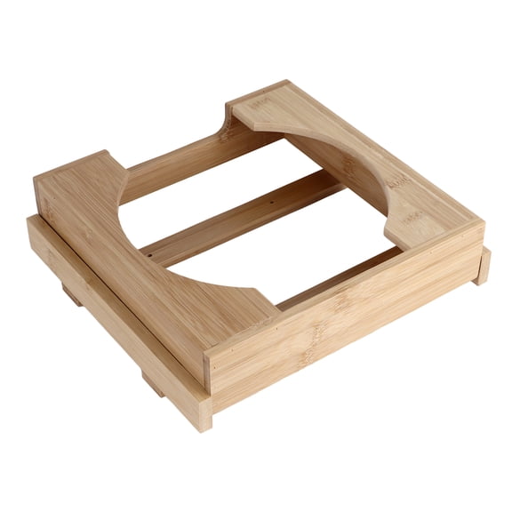 NFTIGB Under Cabinet Paper Plate Dispenser Bamboo Holder for 10 Inch Paper Plates Space Saving Kitchen Organizer Storage Easy Access Hanging Rack Natural Wood (11.81 inches / 30 cm)
