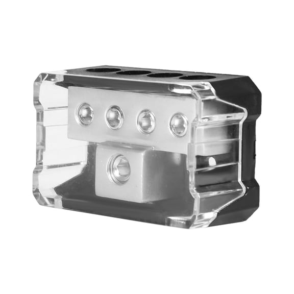 NFTIGB Car Audio Power Supply Distribution 1*0GA In 4*4GA Out Block Splitter Power Ground Distribution Block