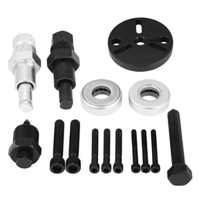 NFTIGB Car Auto A/C Compressor Clutch Remover Kit Puller Installer Air Conditioning Tool Set, Fits FS6 C171 6P 148 GM R4 A6 HR-6 DA-6 V5 Sanyo, 15 Pieces