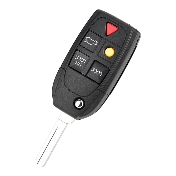 NFTIGB Car Button Remote Flip Key Shell Case Replacement for Volvo S60 S80 V70 XC70 XC90 No Chip