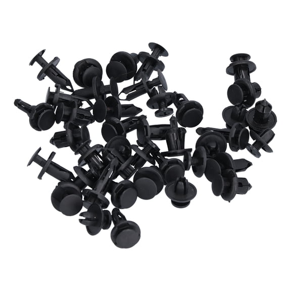 NFTIGB Car Retainer Clip Set 40Pcs Heavy Duty Nylon Push Fastener Trim Rivets Kit Universal Auto Door Panel Bumper Fasteners Assortment with Precision Fitment for Car SUV Truck (10 Inches / 25.4 cm)
