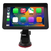 NFTIGB Car Stereo 7 Inch HD Touch Screen Portable Auto Multimedia Player for Mirror Link with Voice Control AUX Bluetooth Navigation Backup Camera for All Cars 7 inches / 17.8 cm