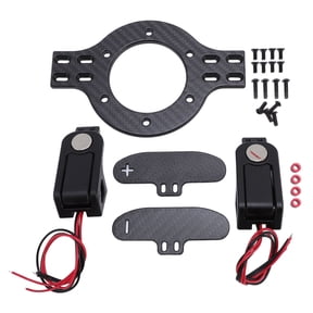 NFTIGB Carbon Fiber Aluminum Alloy Magnetic Shift Paddles Module Kit for Racing Game Simulation Steering Wheels, Mounts for 923 G29 G27 G25 G920 T300 T500 (5.91 in / 15 cm)